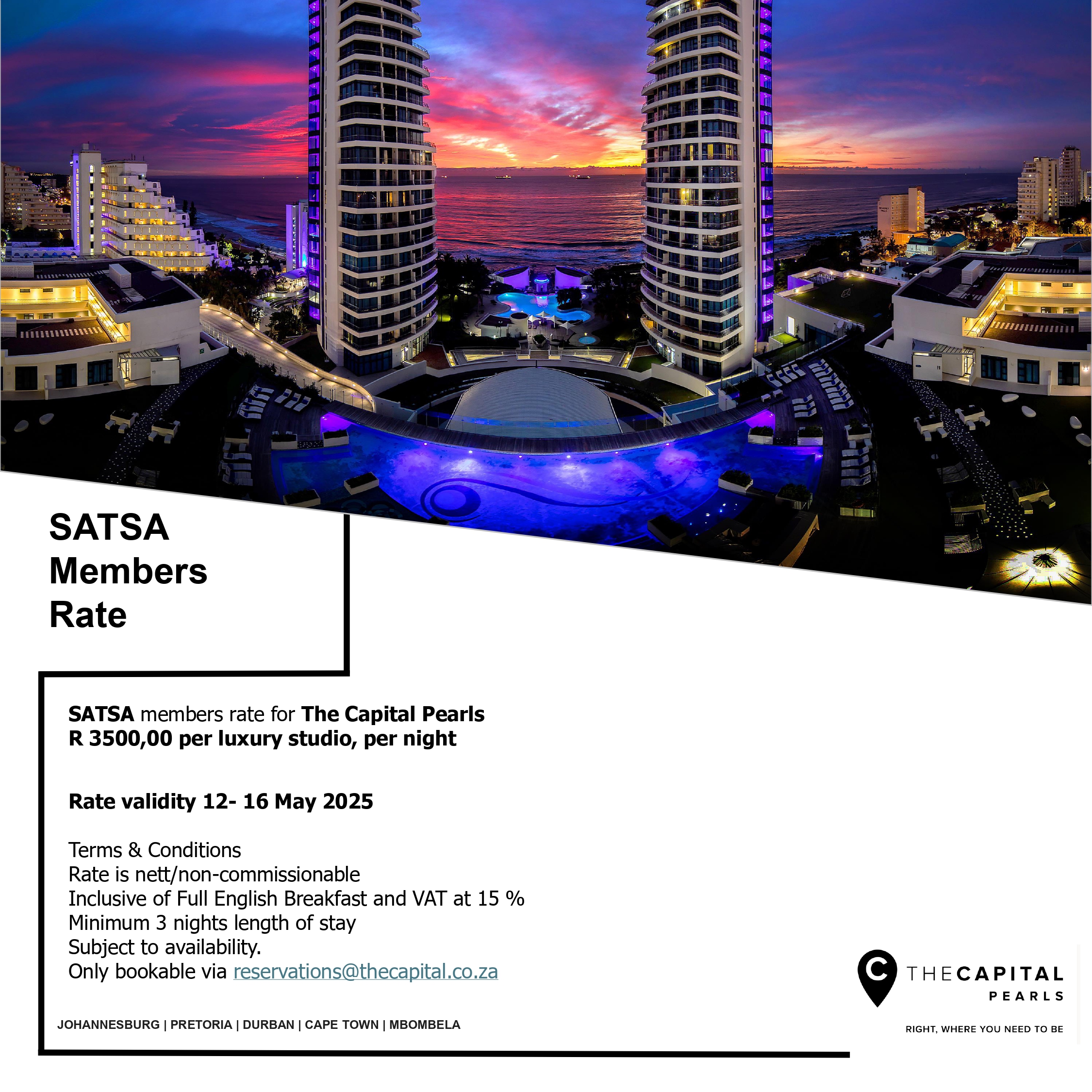 SATSA Members rate - The Capital Pearls